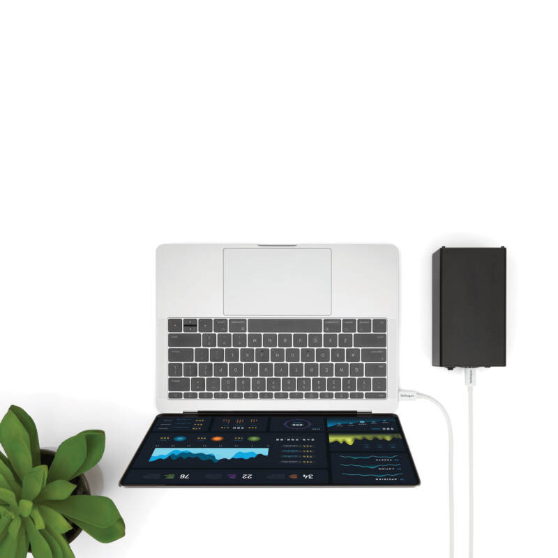 Cable Thunderbolt 3 Pasivo de 1m - 20Gbps - PD 100W - Vídeo 4K - Cable Thunderbolt - Certificado Thunderbolt - Compatible con USB4 / Modo Alt DP - Thunderbolt 4 - USB 3.2 - USB-C - Blanco - Imagen 6