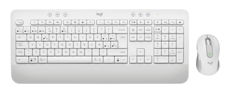 Signature MK650 Combo For Business teclado Ratón incluido Oficina RF Wireless + Bluetooth QWERTY Español Blanco