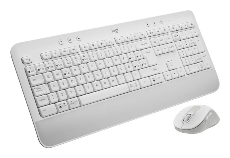 Signature MK650 Combo For Business teclado Ratón incluido Oficina RF Wireless + Bluetooth QWERTY Español Blanco - Imagen 3