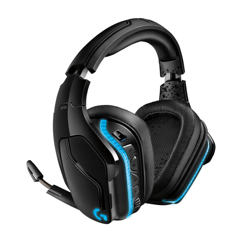 G935 Auriculares Inalámbrico Diadema Juego Negro, Azul