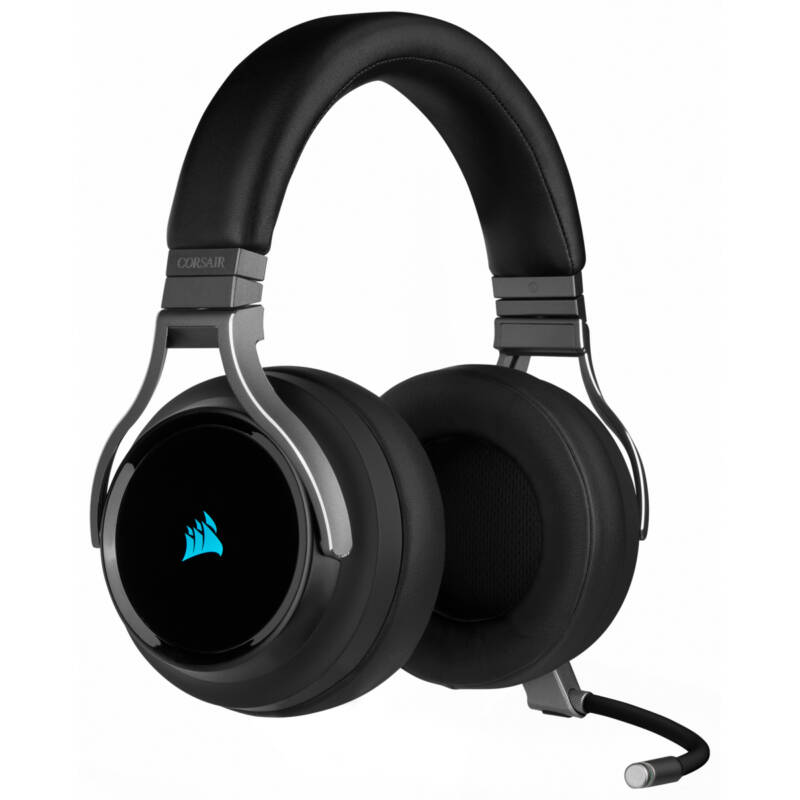 Virtuoso RGB Auriculares Inalámbrico y alámbrico Diadema Juego USB tipo A Carbono