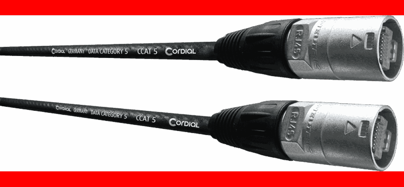 Cable de red Cat5e Ethercon 5m