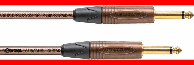 Cable de guitarra jack 3 m metal