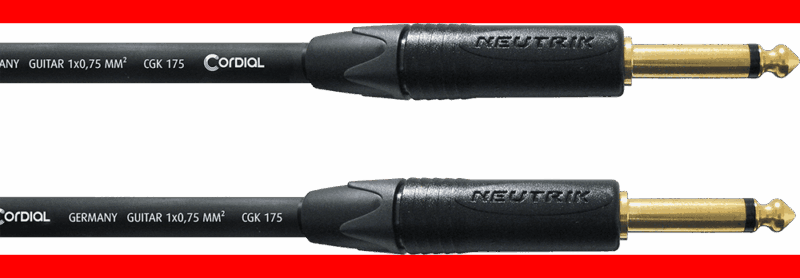 Cable de guitarra jack recto 6 m