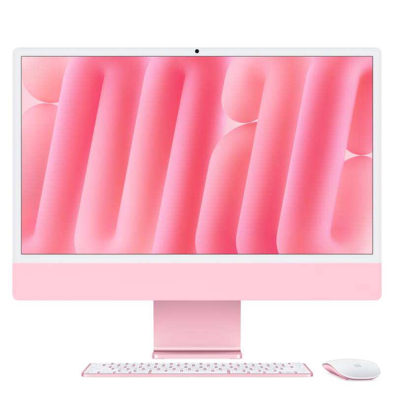 iMac Apple M M4 59,7 cm (23.5") 4480 x 2520 Pixeles PC todo en uno 16 GB 512 GB SSD macOS Sequoia Wi-Fi 6E (802.11ax) Rosa