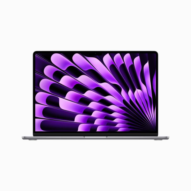 MacBook Air M2 Portátil 38,9 cm (15.3") Apple M 8 GB 256 GB SSD Wi-Fi 6 (802.11ax) macOS Ventura Gris