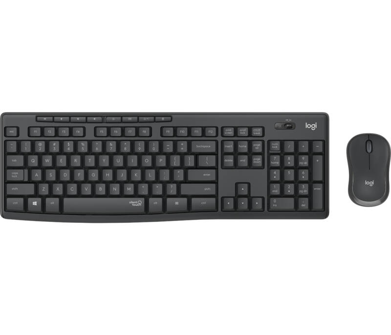 MK295 Silent Wireless Combo teclado Ratón incluido Oficina USB QWERTY Español Grafito