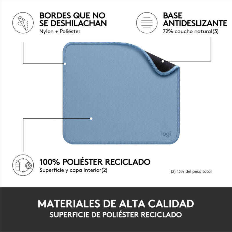 Mouse Pad Studio Series Azul, Gris - Imagen 4