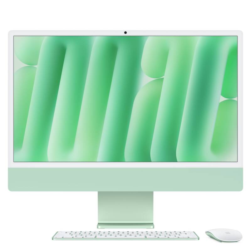 iMac Apple M M4 59,7 cm (23.5") 4480 x 2520 Pixeles PC todo en uno 16 GB 256 GB SSD macOS Sequoia Wi-Fi 6E (802.11ax) Verde