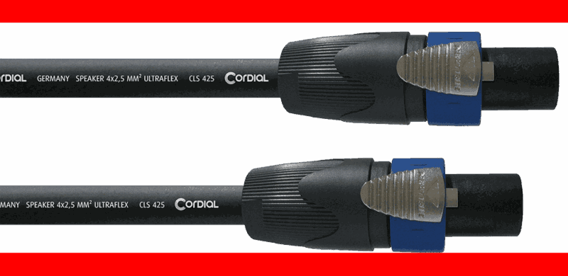 Cable Altavoz Speakon en 4 polos 10 m