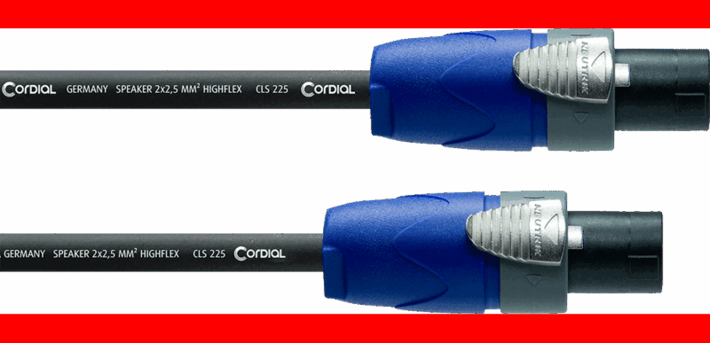 Cable Altavoz Speakon 2 polos 5m