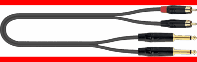 CABLE AUDIO PVC JACK(x2)-RCA(x2) - 3 m