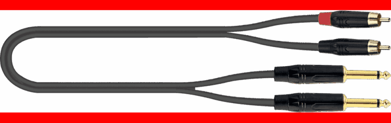 CABLE AUDIO PVC JACK(x2)-RCA(x2) - 3 m