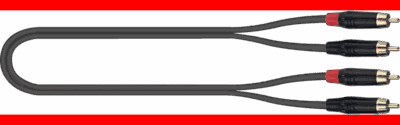CABLE AUDIO PVC RCA(x2)-RCA(x2) - 2 m