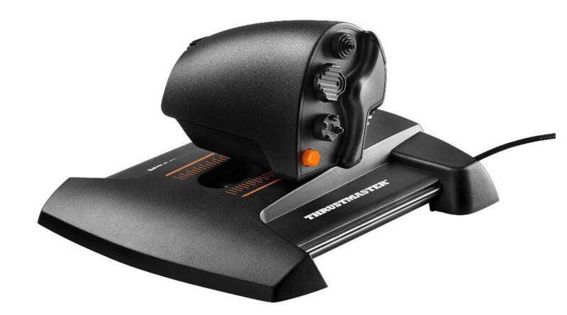 TWCS Throttle Negro, Naranja USB Controlador de movimiento Analógico/Digital MAC, PC