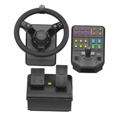 945-000062 mando y volante Negro USB 2.0 Volante + Pedales Analógico/Digital PC