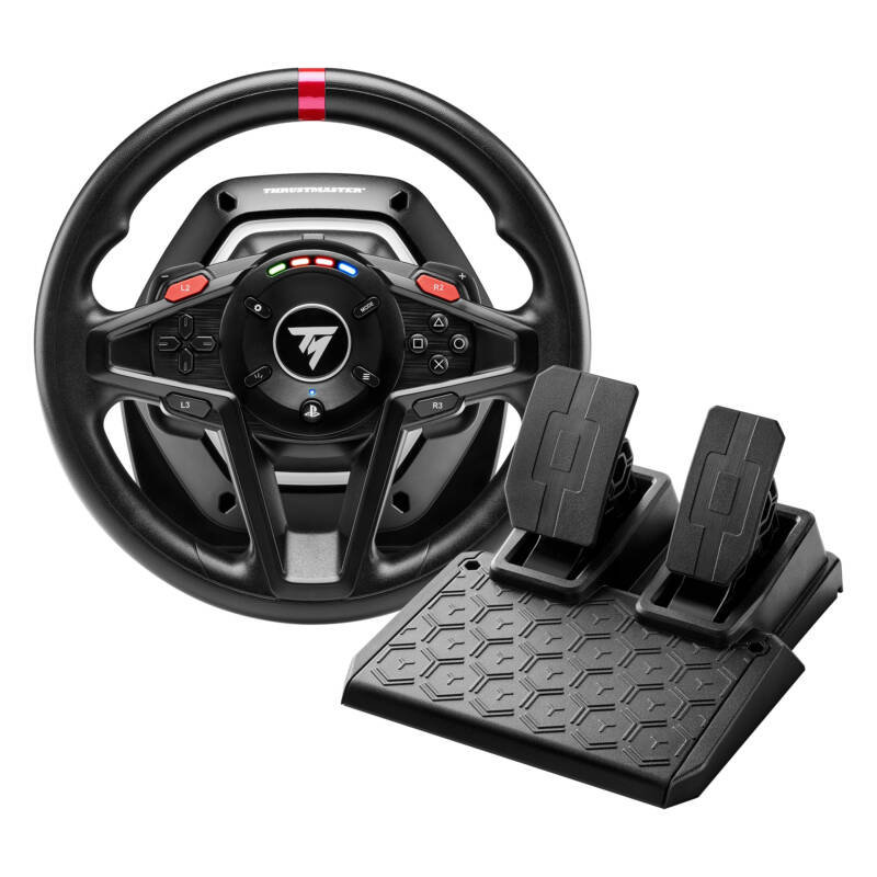T128 Negro USB Volante + Pedales Analógico PC, PlayStation 4, PlayStation 5