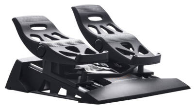 T.Flight Rudder Pedals Negro USB Pedales PC, PlayStation 4