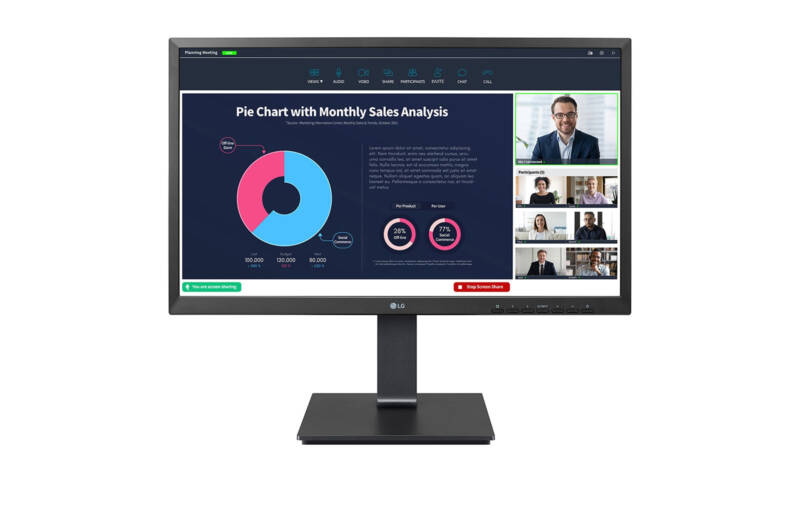 24BP75CP-B pantalla para PC 60,5 cm (23.8") 1920 x 1080 Pixeles Full HD LED Negro