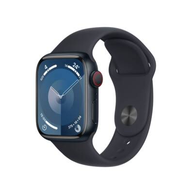 Watch Series 9 41 mm Digital 352 x 430 Pixeles Pantalla táctil 4G Negro Wifi GPS (satélite)