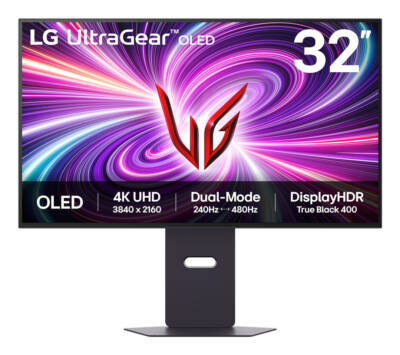 32GS95UV-B pantalla para PC 81,3 cm (32") 3840 x 2160 Pixeles 4K Ultra HD OLED Negro