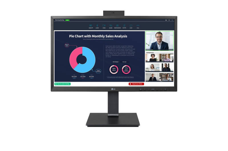 24BP75CP-B pantalla para PC 60,5 cm (23.8") 1920 x 1080 Pixeles Full HD LED Negro - Imagen 2