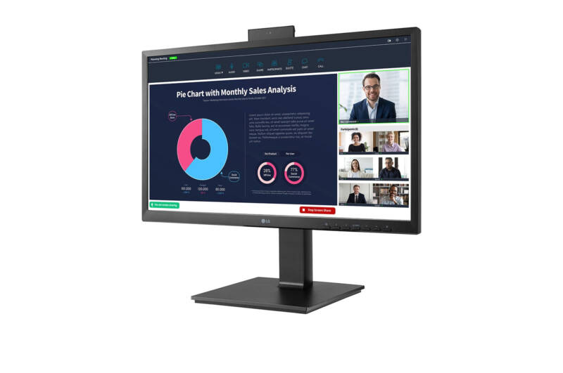 24BP75CP-B pantalla para PC 60,5 cm (23.8") 1920 x 1080 Pixeles Full HD LED Negro - Imagen 4