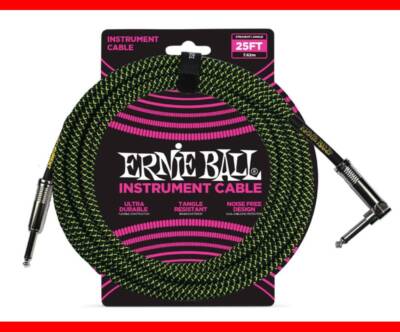 INSTRUMENTO TRENZADO JACK-JACK SA Negro / Verde - 7,62m