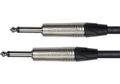Cable para altavoces de 1,5 metros de largo. Conectores neutrik. Jack / Jack serie pro
