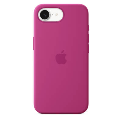 Funda de silicona para el iPhone 16e - Fucsia