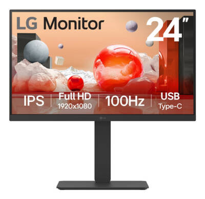 24BA750-B pantalla para PC 60,5 cm (23.8") 1920 x 1080 Pixeles Full HD LCD Negro