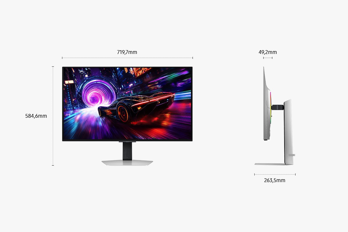 S32FG816SU pantalla para PC 81,3 cm (32") 3840 x 2160 Pixeles 4K Ultra HD OLED Plata - Imagen 5