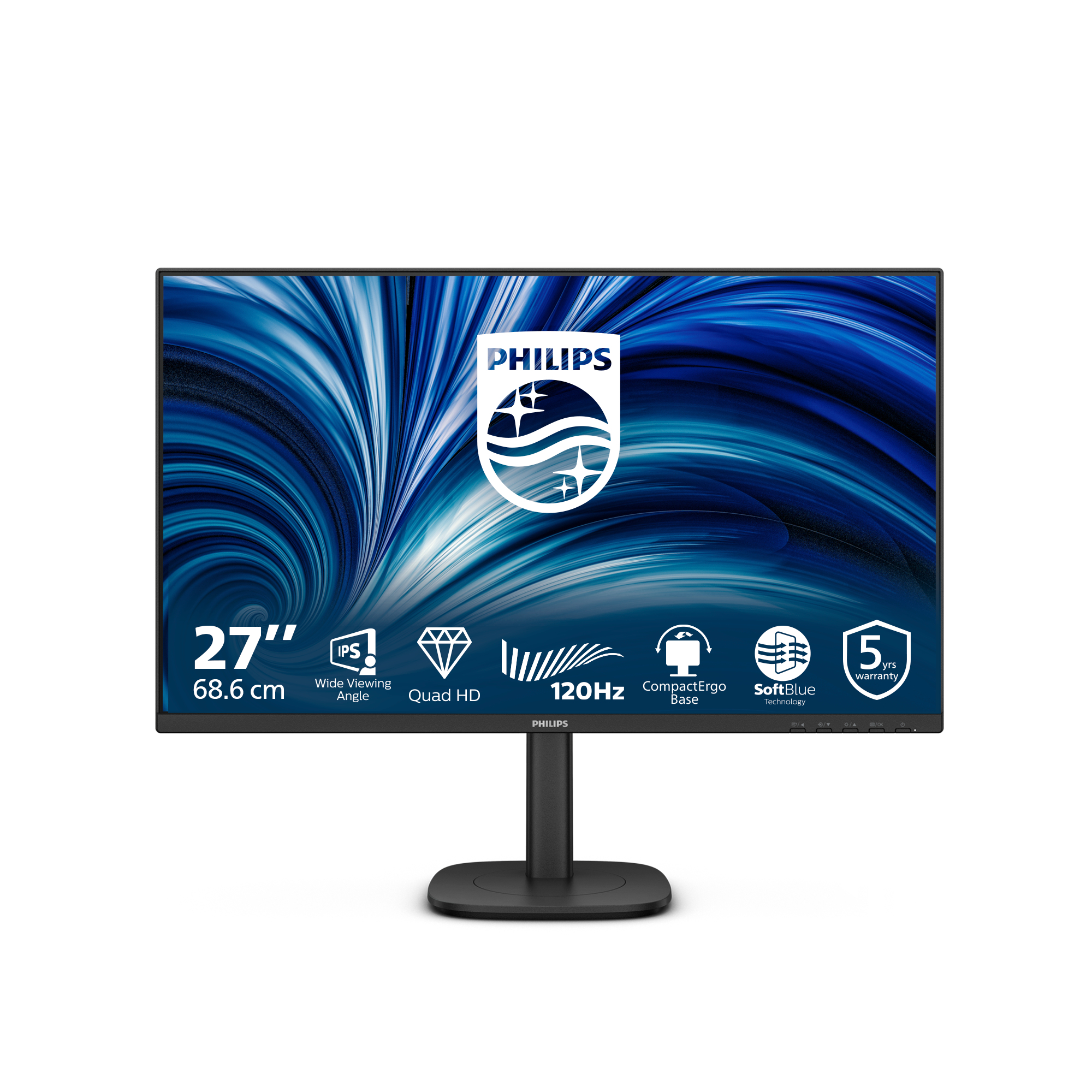 27B2N3500J/00 pantalla para PC 68,6 cm (27") 2560 x 1440 Pixeles 2K LCD Negro