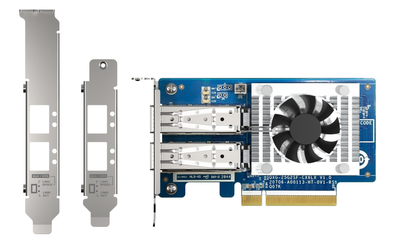 QNAP QXG-25G2SF-E810 Tarjeta de red doble puerto 25GbE SFP28