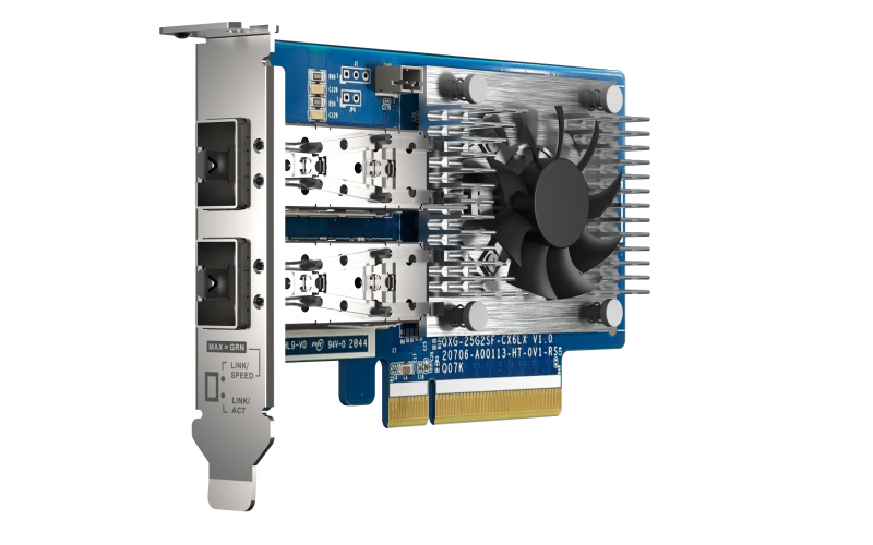 QNAP QXG-25G2SF-E810 Tarjeta de red doble puerto 25GbE SFP28 - Imagen 3