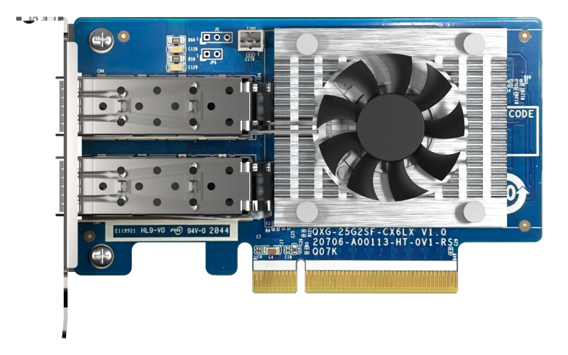 QNAP QXG-25G2SF-E810 Tarjeta de red doble puerto 25GbE SFP28 - Imagen 2